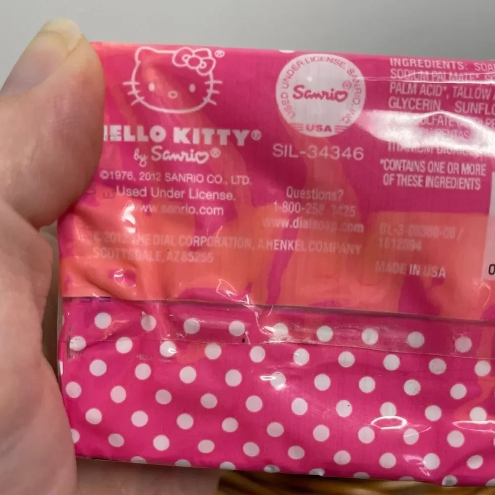 Rare Dial Sanrio Hello Kitty Bar Soap (2 Bars) New Sealed Collectable 2012 NWT